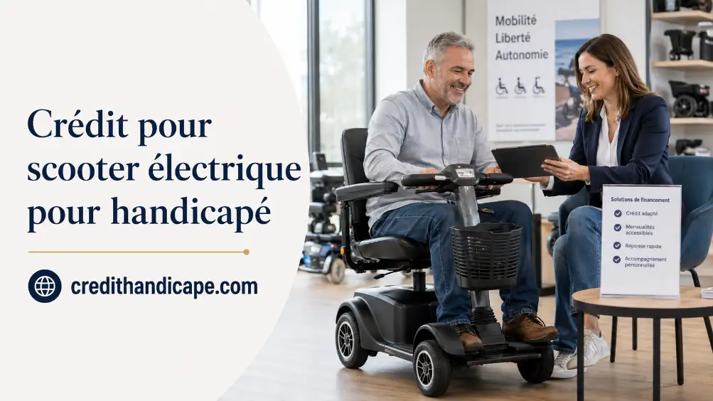 Crédit pour scooter électrique pour handicapé